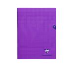 Cahier piqué Mimesys 24x32cm 96 pages grands carreaux couverture polypropylène Couleur aléatoire - Assortis