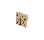 Boite végétale carrée 17x17x3cm - Kraft