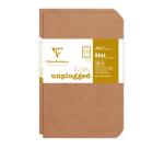 Set de 2 carnets piqués Age Bag 9x14 96 pages ligné - Tabac
