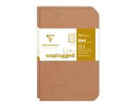 Set de 2 carnets piqués Age Bag 9x14 96 pages ligné - Tabac