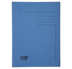 Paquet de 5 chemises 2 rabats 400g/m2 Clean'Safe - 24 x 32 cm - Bleu