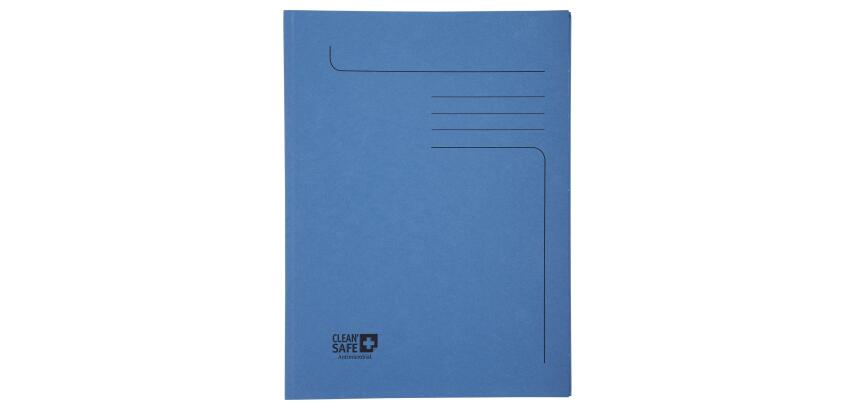 Paquet de 5 chemises 2 rabats 400g/m2 Clean'Safe - 24x32cm - Bleu