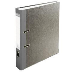 Archivador de palanca Exacompta A4 papel jaspeado gris