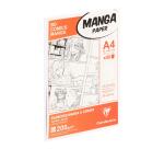 Manga Multi-techniques étui 40F A4 200g grille simple
