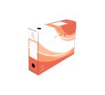 Archivbox 5er-Set, Rückenbreite 80 mm, Wellpappe, 25x35 cm für DIN A4 - Farben sortiert