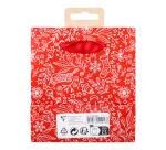 Premium sac petit rouge & blanc 12x4,5x13,5 cm - Rouge