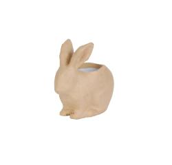 Cache pot lapin 19x10x18,5cm - Kraft