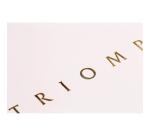 Triomphe GOLD carnet piqûre textile A5 96 pages uni papier blanc 90 g - Blanc
