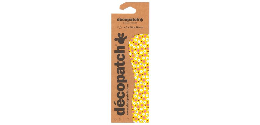 Pochette 3 Feuilles Identiques Ref 709 - Jaune