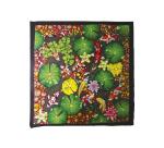 100% zijden sjaal - 90x90cm Japanse vijver - Wit