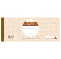 Carnet à souche 101X270 Traites normalisées 50 feuillets - Avoine