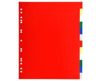 Intercalaires polypropylène souple 12 positions - A4 maxi - Couleurs assorties