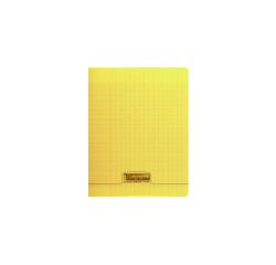 Cahier piqué 8000 POLYPRO 17x22 cm 60 pages grands carreaux 90 g - Jaune