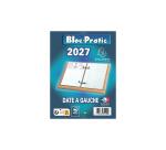 Bloc-Praktik Datum links 8,2 x 12 cm - 2026 - Blau