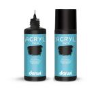 Darwi Flacon de 80 ml de Peinture Acrylique Universelle Nacrée - Noir