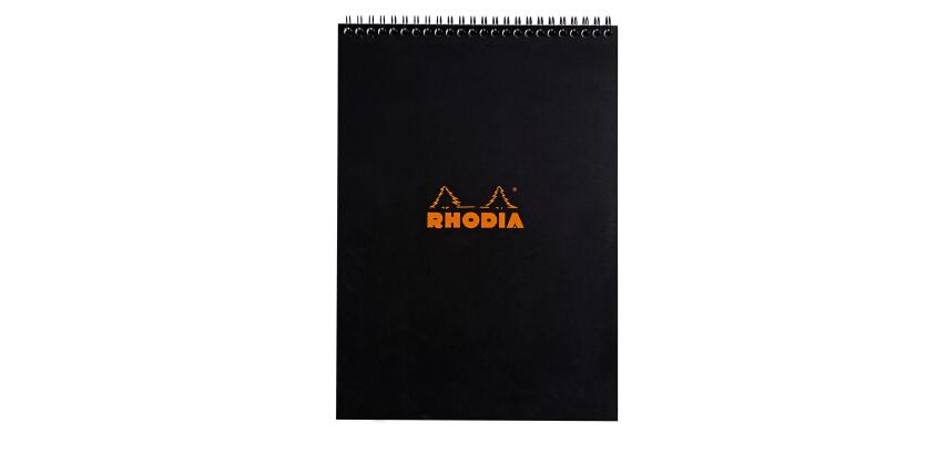 Notepad A4 80 feuilles lignées 80 g. - Noir