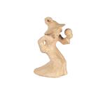 Witch with Crystal Ball 15x8x20cm - Kraft
