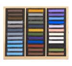BLOCKX Wooden Box of 36 Soft Pastels - Snow