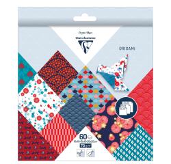 ORIGAMI, Pochette de 60 feuilles 70g/m² 3 formats - Hanayo - Multicolore