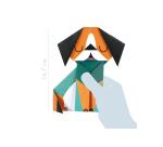 My little Origami, Chien, 12 x 12 cm, 20F, 70g - Multicolore