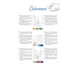 ODELIA, Bloc de coloriage multi-techniques de 20 feuilles A4 250g, Les villes