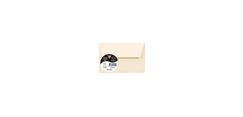 Enveloppe Pollen Clairefontaine 120 g/m² couleur patte aucollante avec bande protectrice - Paquet de 5