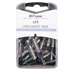 Schachtel mit 15 Ornamentfedern