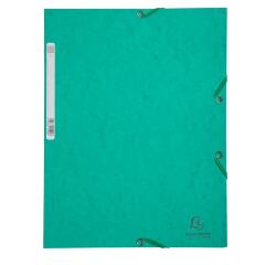 Exacompta Elasticated Folder, 3-Flap, 400gsm Pressboard, A4