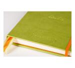 Rhodiarama Goalbook rembordé rigide A5 240 pages dot papier blanc 90g - Anis
