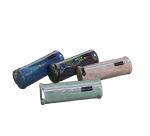 Pencil case round PU Glitter 4 col ass - Assorted colours