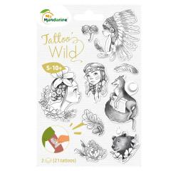 Tattoo Mania, Wild - Noir & Blanc