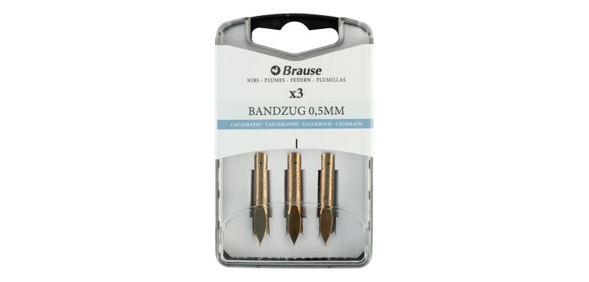 Brause 'Bandzug 0.5mm' Calligraphy Nibs (Box of 3)
