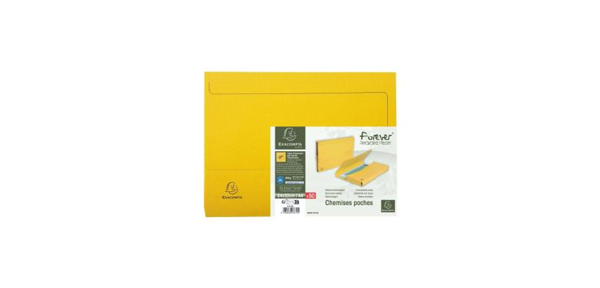 Forever Bright Document Wallets Pack of 50 290gsm A4