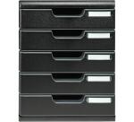 Modulo de clasificación A4 5 cajones - Negro