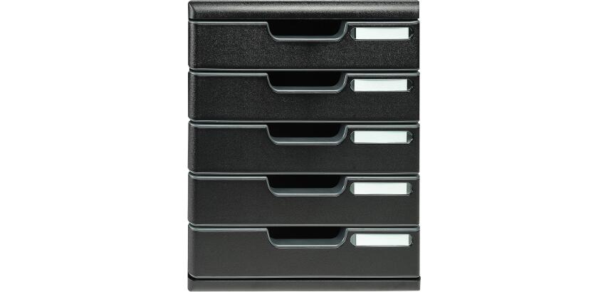 Modulo de clasificación A4 5 cajones - Negro