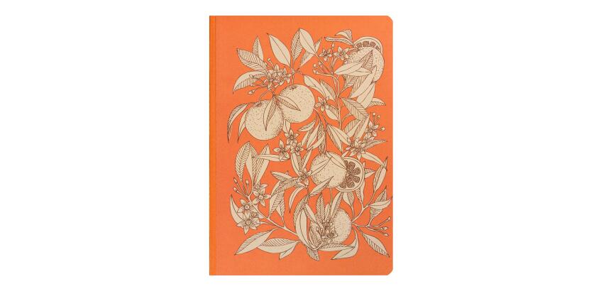 Jardin des Sens, Carnet brochure souple A5 14,8x21 cm, 160 pages, ligné, dos toilé, ass.