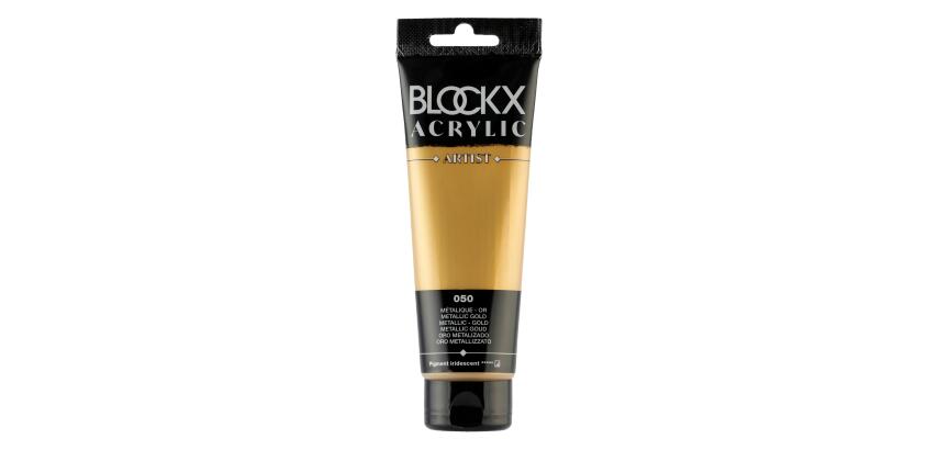 Feine Acrylfarbe, Acrylic Artist, Tube 120ml - Metallic-Gold