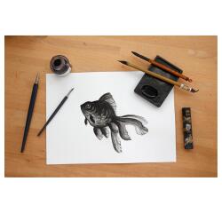Lavis Technique, Technisches Zeichenpapier 160g, 10 Bogen 50x65 cm