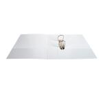Festes Ringbuch PP 2,3mm, 2 Ringe 50mm in D-Form, Rückenbreite 75mm, für DIN A4 Maxi, Kreacover - Weiß