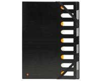 Trieur rigide HARMONIKA® Exactive® dos extensible 9 compartiments - Noir