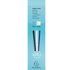 Doos van 25 plastic spiraal inbindruggen 16 mm - A4 - Wit