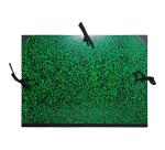 Portfolio Annonay with ribbons, 37x52 cm - B3 size - Green