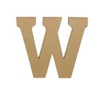 Kraft Letter 'W' 20cm - Kraft