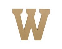 Kraft Letter 'W' 20cm - Kraft