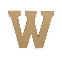 Lettre W kraft 20cm - Kraft