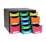 Module de classement Storebox Multi 11 tiroirs Iderama - Arlequin