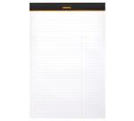 Meeting Pad - bloc agrafé Rhodia N°19 A4+ 80 feuillets pré-impriméss détachabl - Noir