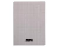 Cahier piqué 8000 POLYPRO A4 96 pages petits carreaux 90 g - Gris