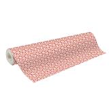 Papier cadeau Alliance, largeur 70 cm - Rouleau de 50 m, Coeurs - Rose