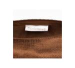 KLEO-PATHRA CUIR Trousse ronde Ø5,5x22 cm Bronze